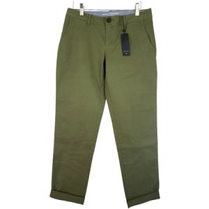 Banana Republic City Chino NWT Size 0 Ankle Length in Olive Flat Front